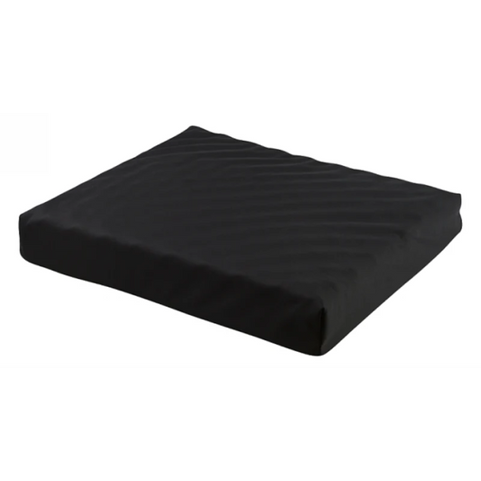 Max Mobility wheelchair cushion Convoluted & Gel variant with textured foam surface and gel comfort layer.