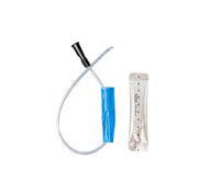MDevices Hydrophilic Nelaton Catheter with Water Sachet - Male, Coude Tip (Box of 25)