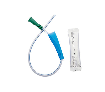 MDevices Hydrophilic Nelaton Catheter with Water Sachet - Male, Coude Tip (Box of 25)