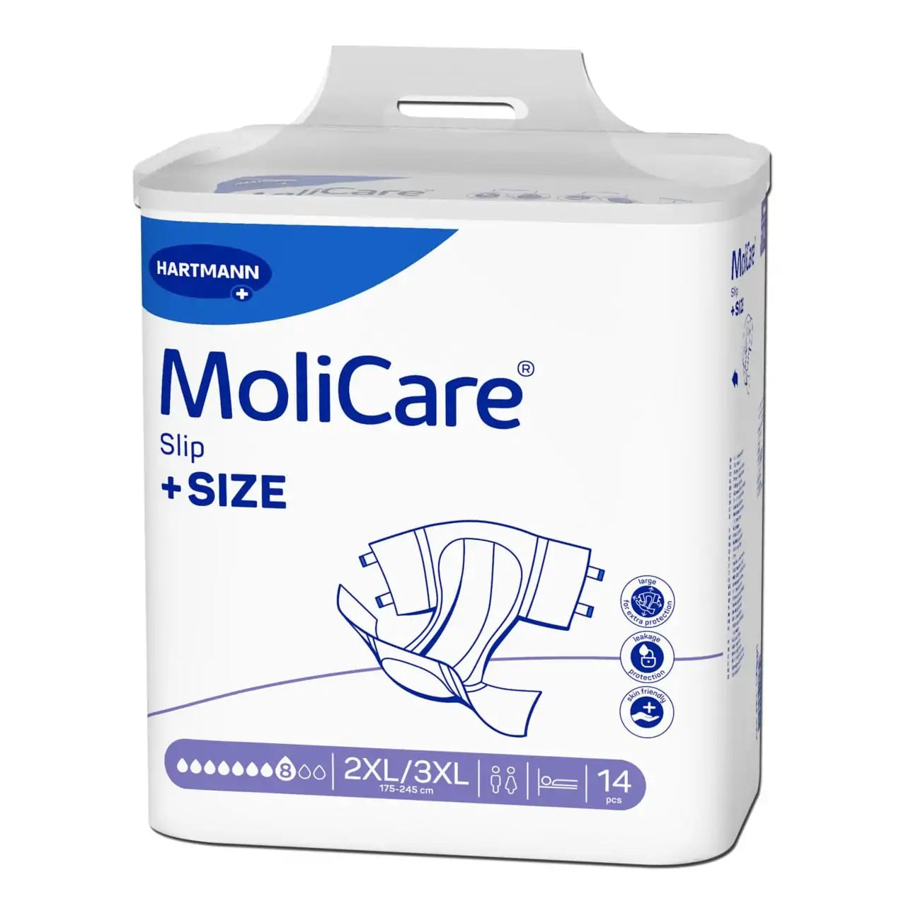 MoliCare Slip +SIZE 8 Drop 2XL/3XL (Carton of 4 x 14pk)