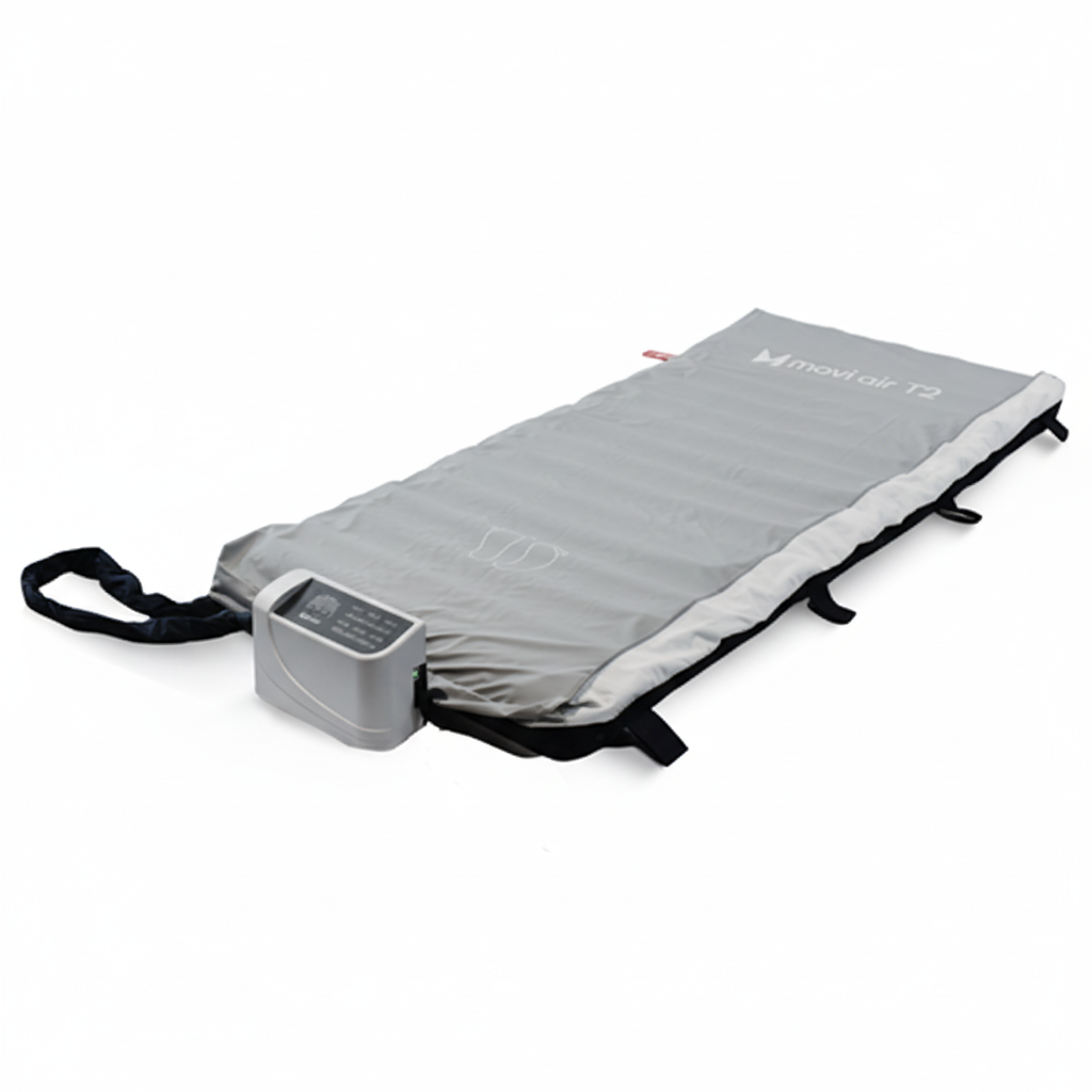 MoviAir T2 overlay control unit showing therapy mode settings