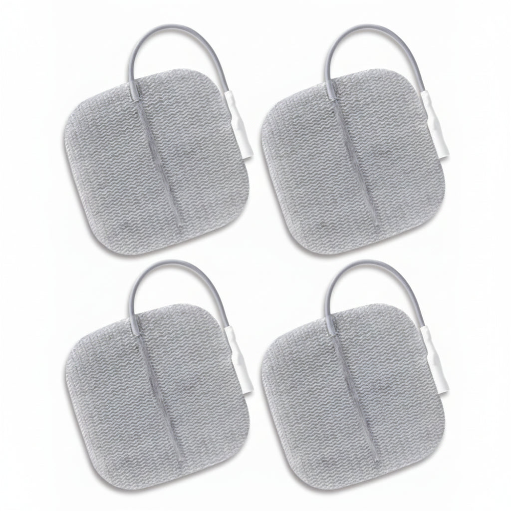  PALS Electrodes Pigtail Square 5cm x 5cm pack of 4 reusable conductive cloth.