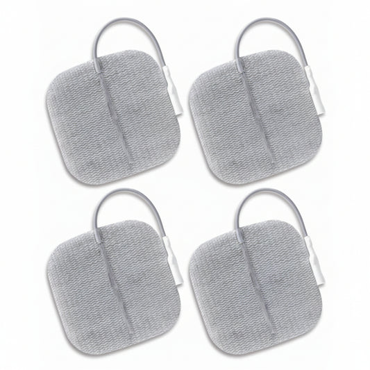  PALS Electrodes Pigtail Square 5cm x 5cm pack of 4 reusable conductive cloth.
