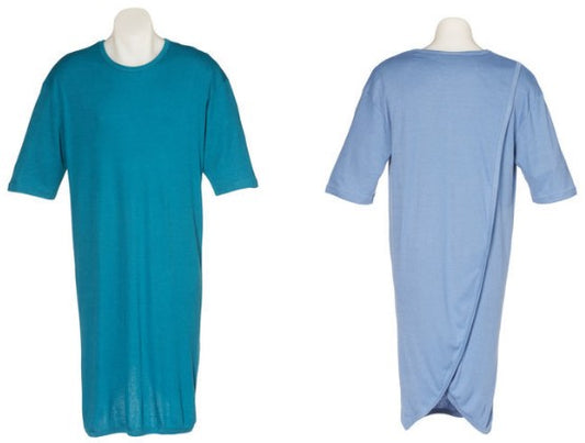 Petal Back Men's Adaptive Nightshirt Short Sleeve