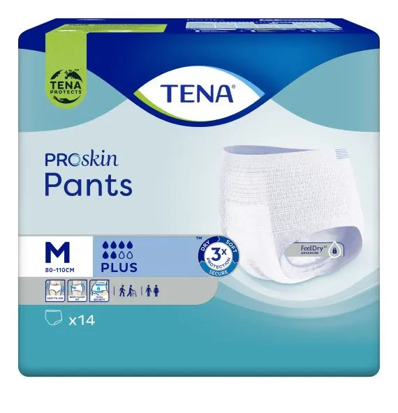 TENA ProSkin Pants Plus  Medium - 1440ml, 80-110cm (14pkt)