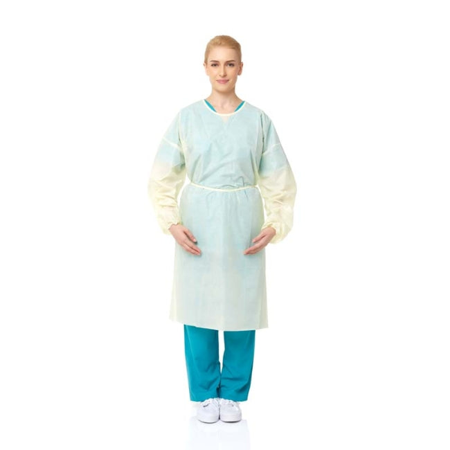 PrimeOn Isolation Gowns (Yellow) Packaging Size Pack of 10