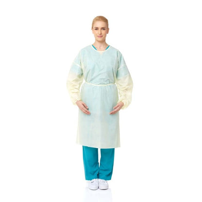 PrimeOn Isolation Gowns (Yellow) Packaging Size Pack of 10