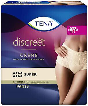 TENA Discreet High Waist Incontinence Underwear - Crème