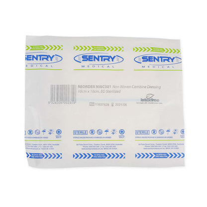 Sentry Medical Non-Woven Combine Dressing 10cm x 10cm (Pack of 50)