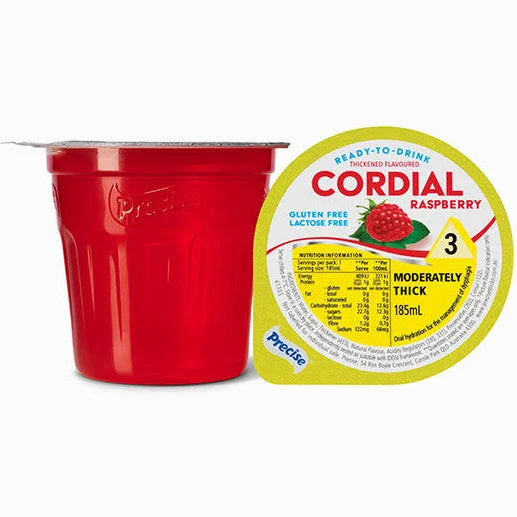 PRECISE Ready to Drink Cordial - Level 3 | 12 Pack  Raspberry (12)