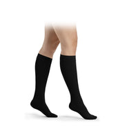 Sigvaris Cotton Class 2 Calf Closed Toe - Black