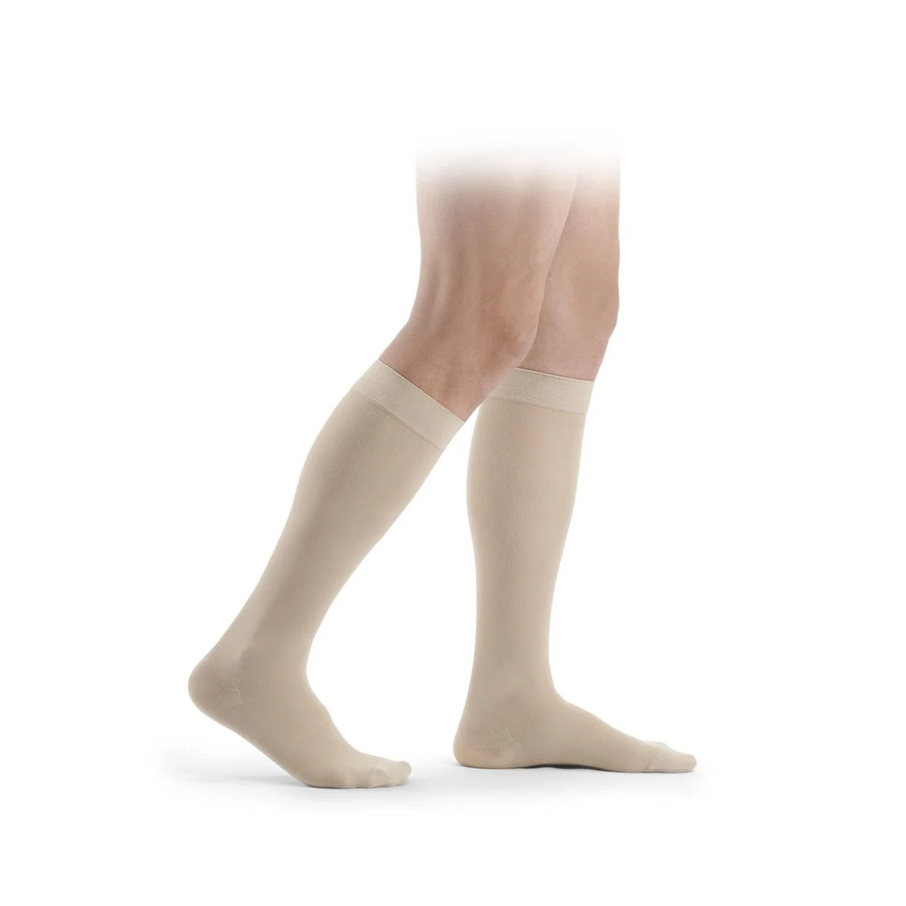 Sigvaris Cotton Class 2 Calf Closed Toe - Nature