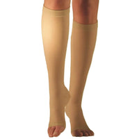 Sigvaris Traditional Class 2 Calf Open Toe - Beige