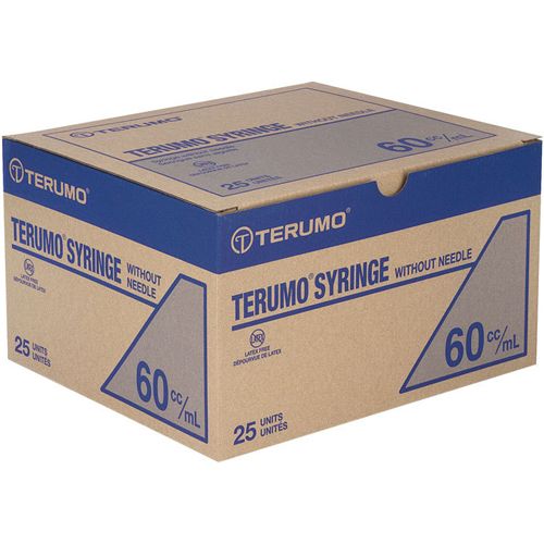 Terumo 60ml Luer Lock Syringe  SS+60L - Box/25