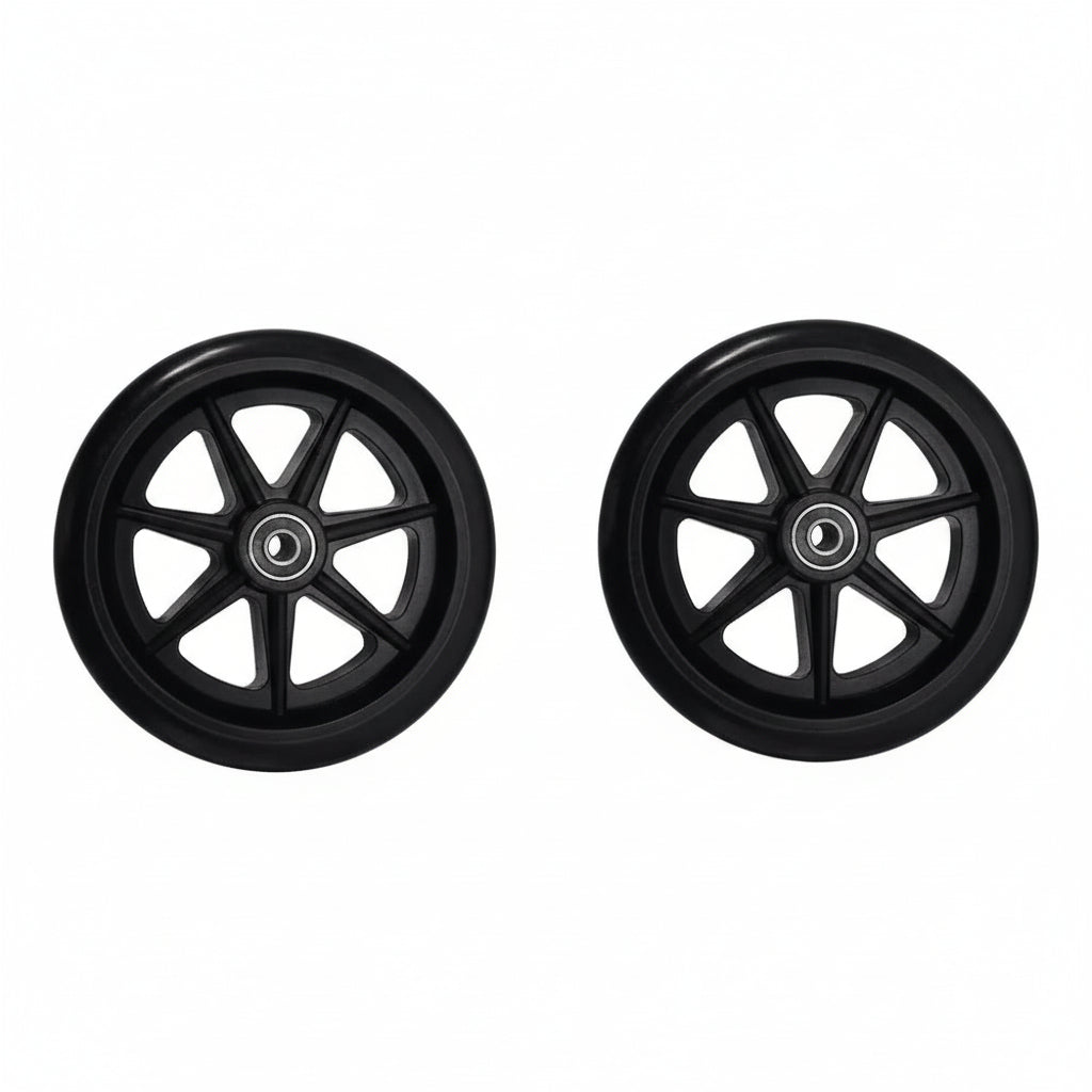 Stander swivel wheel replacement kit with included installation tools for Fold‑N‑Go and Space Saver walkers.

