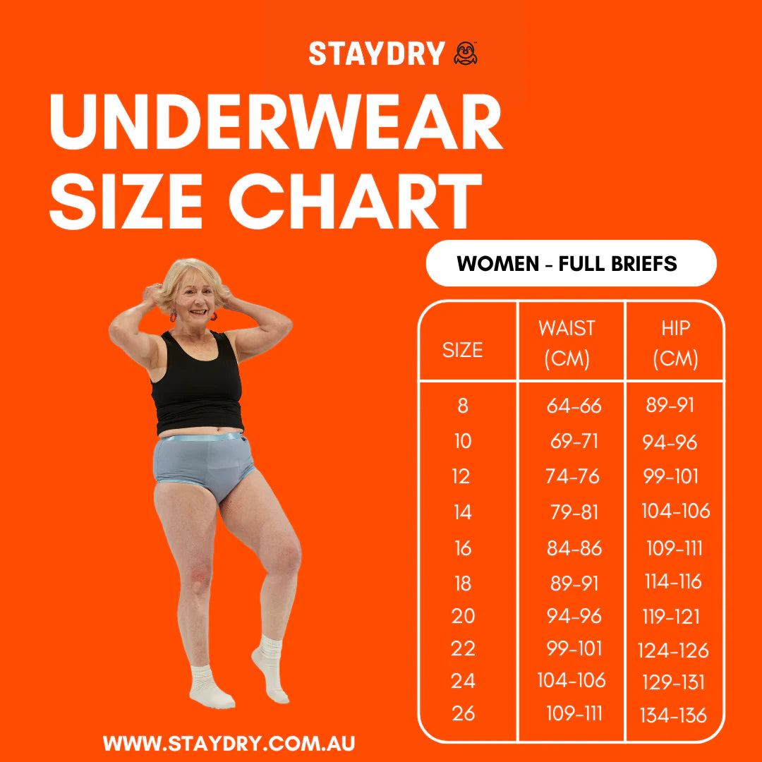 Staydry Womens Full Briefs 400ml