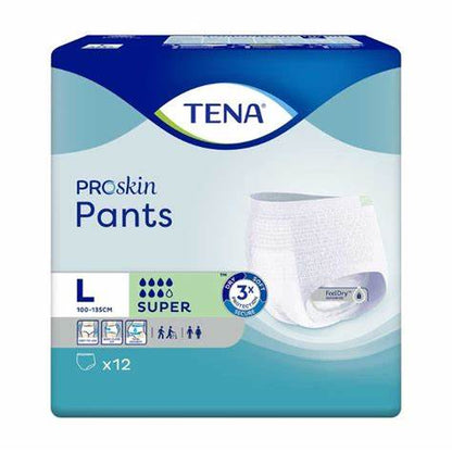 TENA ProSkin Pants Super  Large - 2010ml, 100-135cm (12pkt)