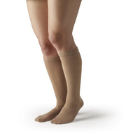 T.E.D. Anti-Embolism Stockings Knee Length Closed Toe Beige