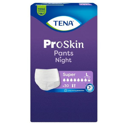TENA ProSkin Pants Night Super (1440mL - Carton of 2 x 30pk)