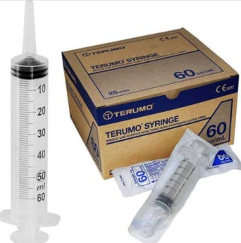 Terumo Syringe with Catheter Tip 60mL - Box of 25
