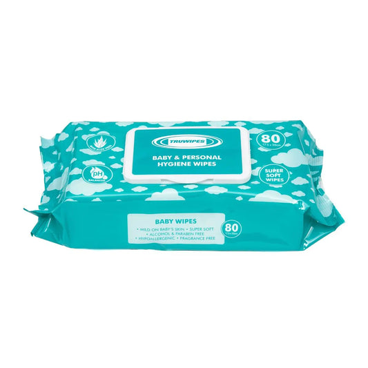 Truwipes Baby & Personal Hygiene Wipes 17.5 x 20cm