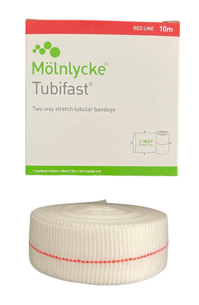 Tubifast 2-Way Stretch Bandage Roll  Yellow: XLarge Limbs - 10.75cm x 10m