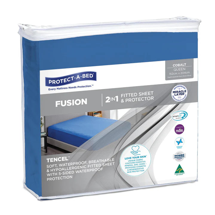 Protect-A-Bed® Fusion Waterproof Fitted Sheet  Charcoal