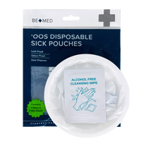 Vomit Bag with Wipes 1500mL - Pack of 3 - Last stock available