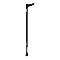 Walking Stick Anatomic Black Left Handed