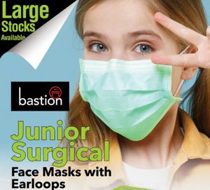 Junior Surgical Mask Ear Loop Green