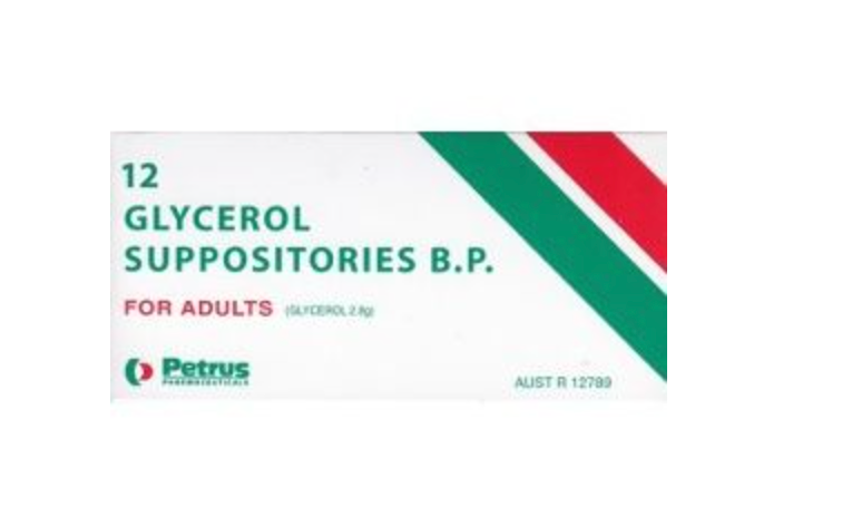Glycerol Supp 2.8g (pkt 12)