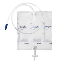 Simpla Urine Drainage Bag w/Tap 100cm 2000mL Non-Sterile - Last Stock Available (Box of 10)