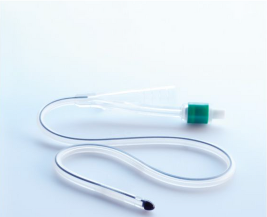 Releen Inline Female Foley Catheter - 100% Silicone, Latex-Free
