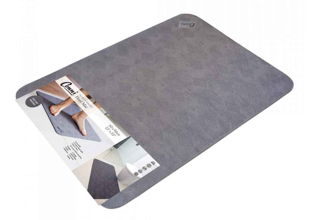 Conni Anti Slip Floor Mat 60x90cm Classic Grey