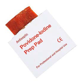 Providone Iodine Prep Pads 1% (100 swabs)
